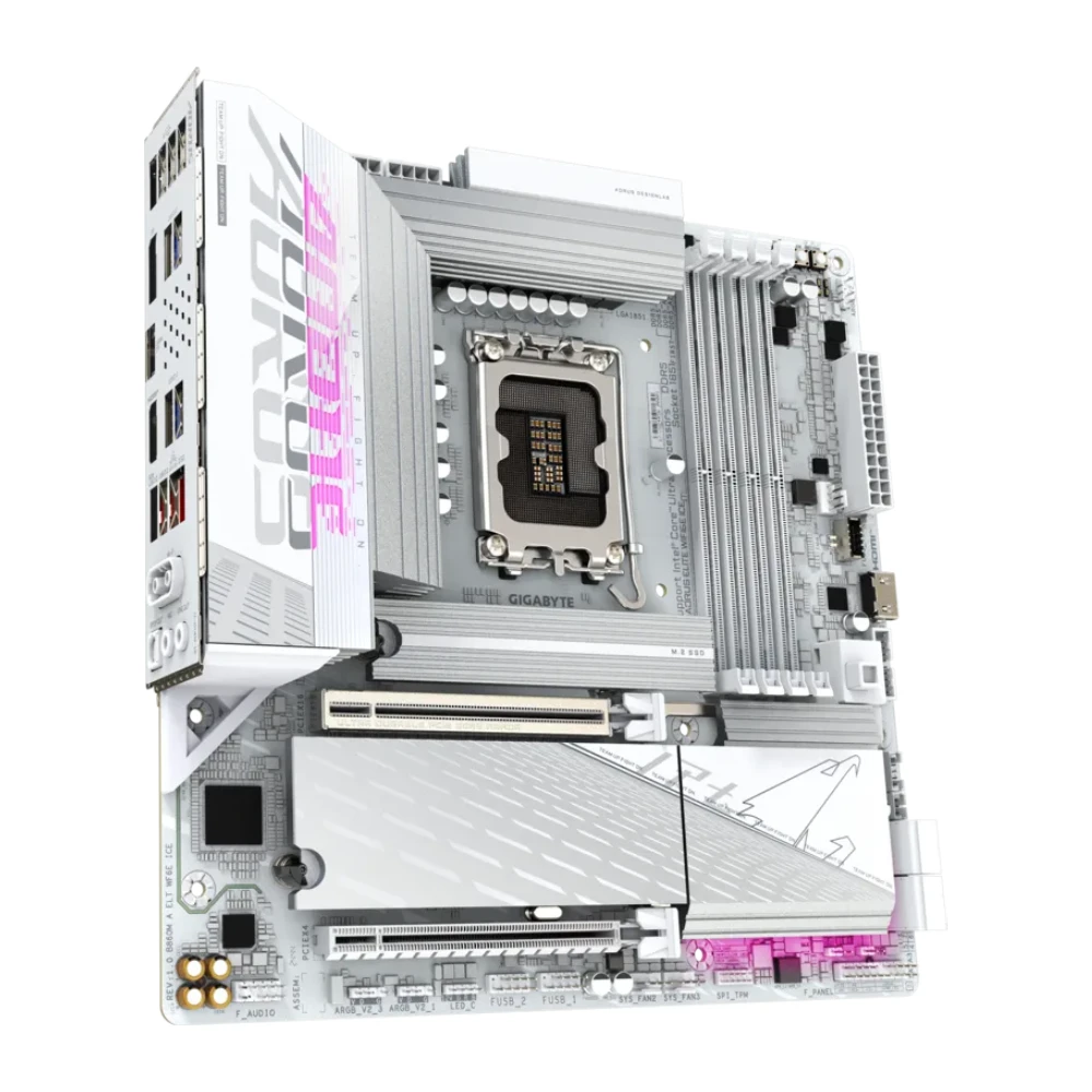 Gigabyte Motherboard B860M AORUS ELITE WIFI6E ICE DDR5 For Intel Ultra Processors view 4